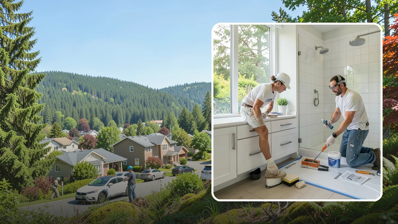 Bathroom Waterproofing in Index, Snohomish County, WA - Bathroom waterproofing seals wet areas to keep moisture out of your walls, floors, and framing.