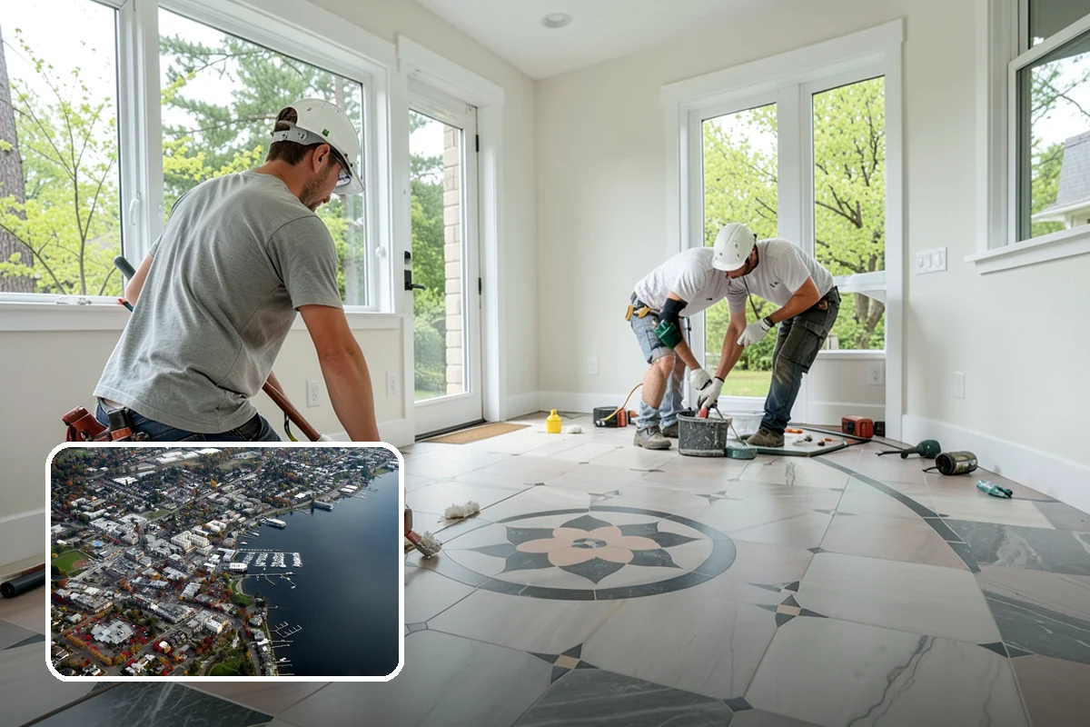 Bathroom Waterproofing in Kirkland, King County, WA - Blocks water from reaching framing and subfloor