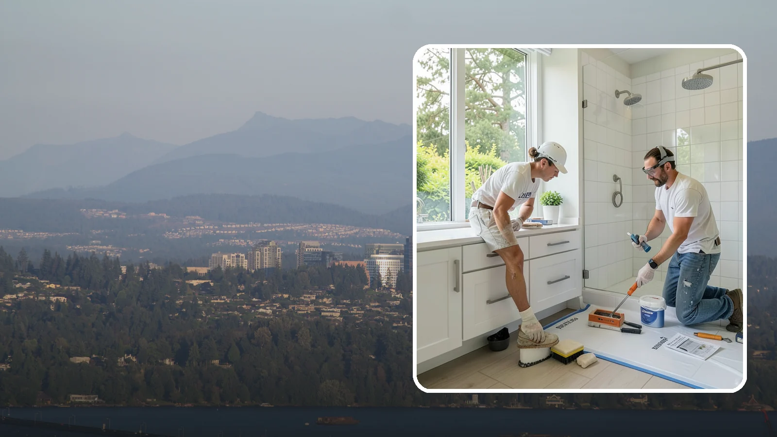 Bathroom Waterproofing in Medina, King County, WA - Bathroom waterproofing seals wet areas to keep moisture out of your walls, floors, and framing.