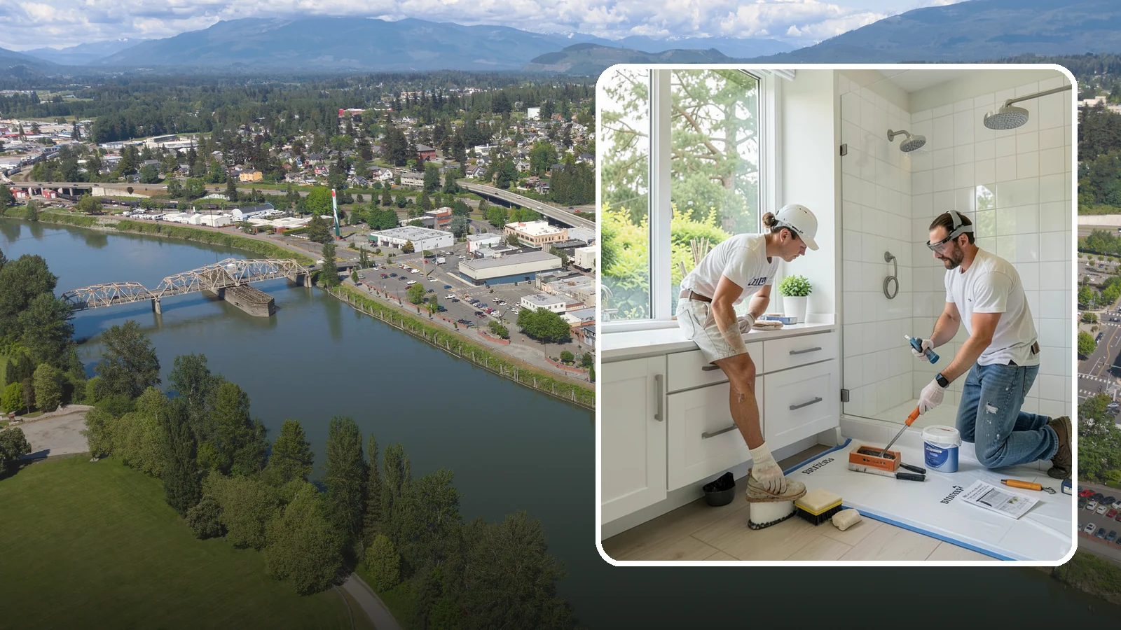 Bathroom Waterproofing in Mount Vernon, Skagit County, WA - Bathroom waterproofing seals wet areas to keep moisture out of your walls, floors, and framing.