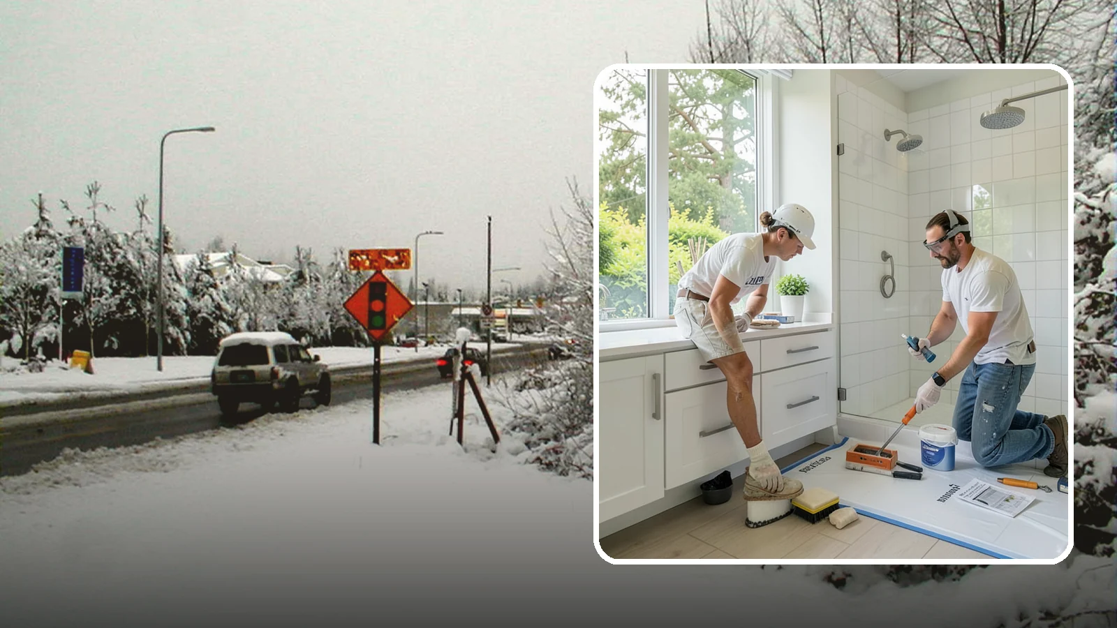 Bathroom Waterproofing in Newcastle, King County, WA - Bathroom waterproofing seals wet areas to keep moisture out of your walls, floors, and framing.