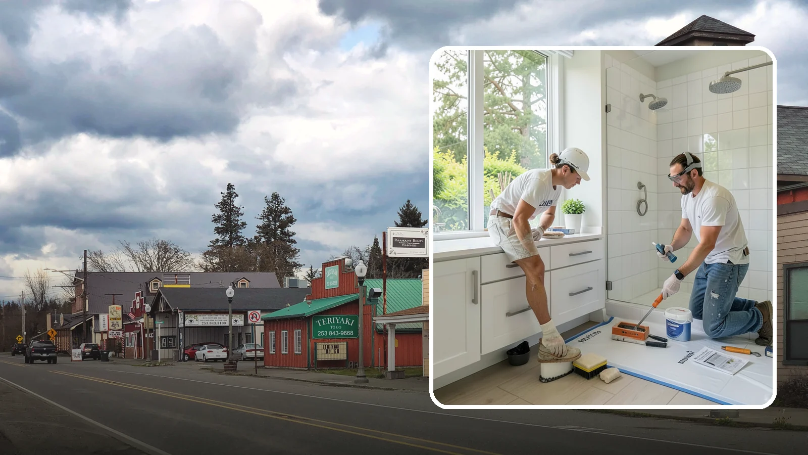 Bathroom Waterproofing in Roy, Pierce County, WA - Bathroom waterproofing seals wet areas to keep moisture out of your walls, floors, and framing.