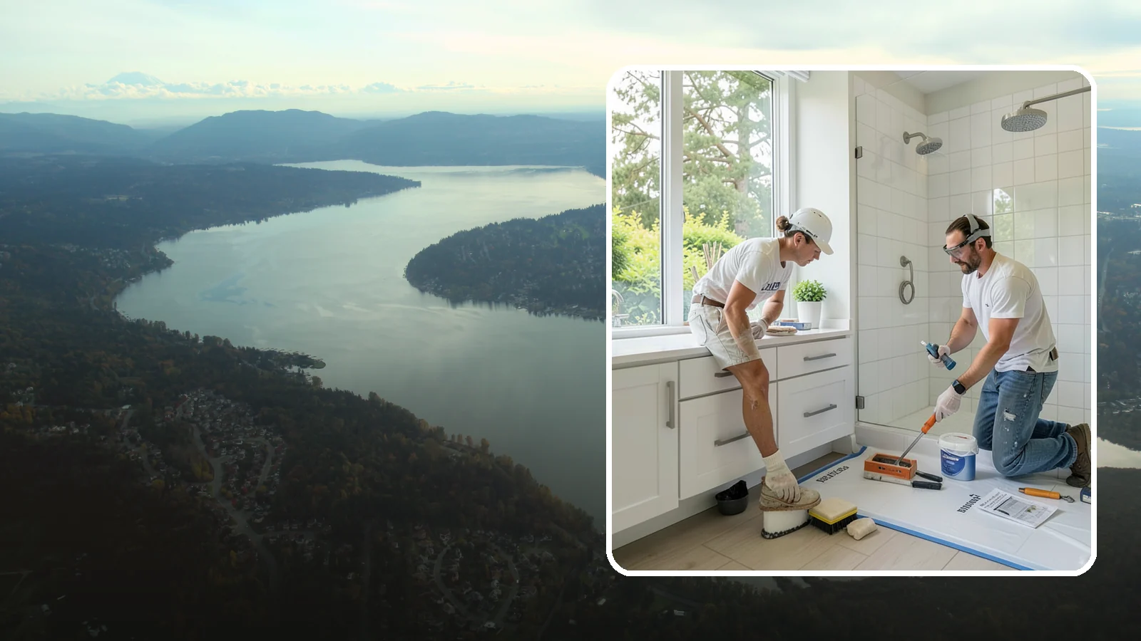 Bathroom Waterproofing in Sammamish, King County, WA - Bathroom waterproofing seals wet areas to keep moisture out of your walls, floors, and framing.