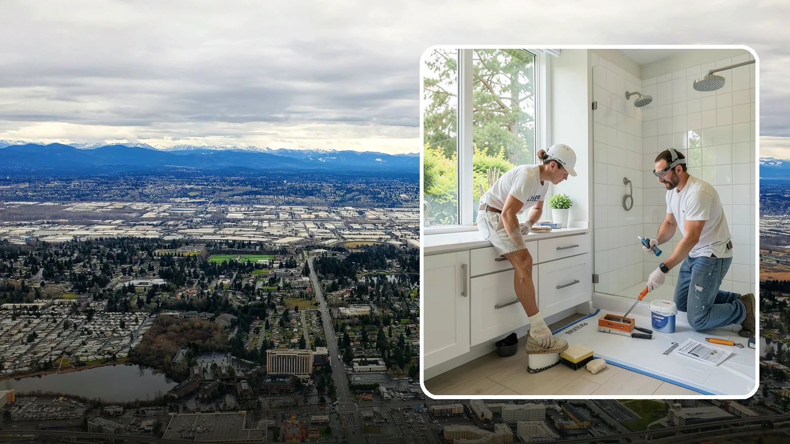 Bathroom Waterproofing in SeaTac, King County, WA - Bathroom waterproofing seals wet areas to keep moisture out of your walls, floors, and framing.