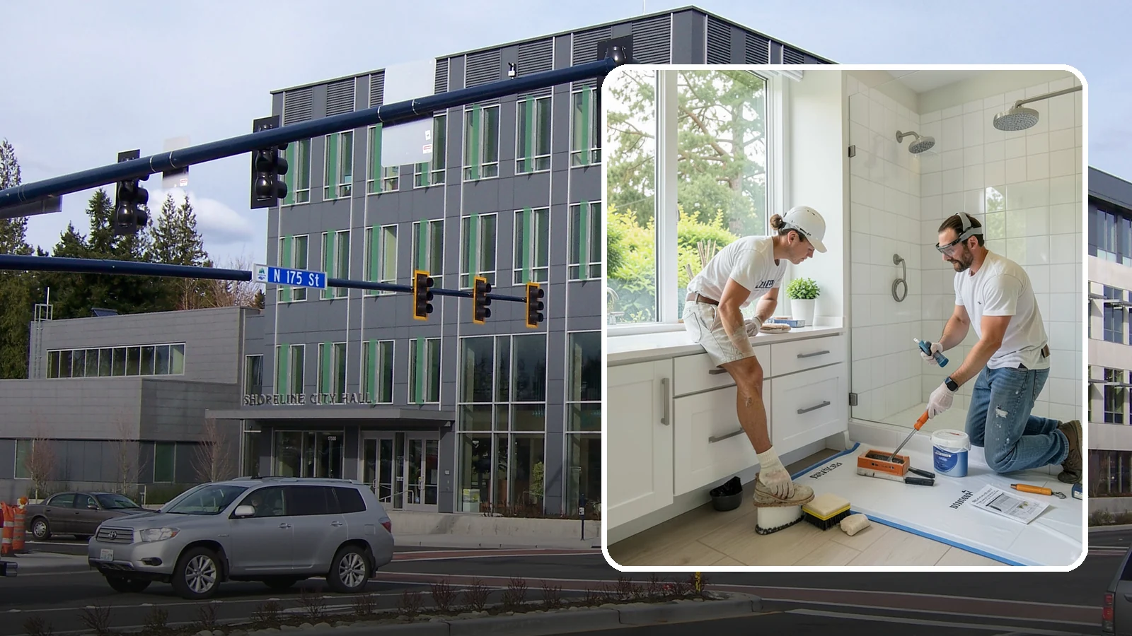 Bathroom Waterproofing in Shoreline, King County, WA - Bathroom waterproofing seals wet areas to keep moisture out of your walls, floors, and framing.