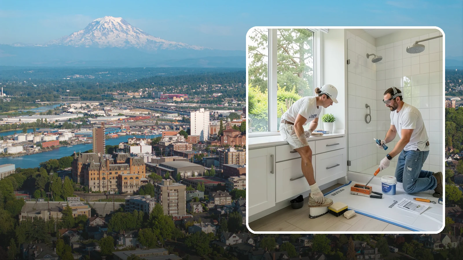 Bathroom Waterproofing in Tacoma, Pierce County, WA - Bathroom waterproofing seals wet areas to keep moisture out of your walls, floors, and framing.