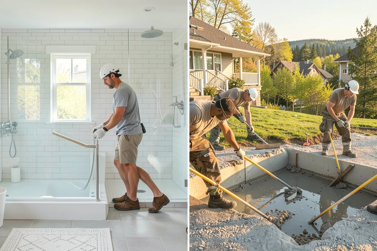 Bathtub Installation in Carbonado, Pierce County, WA - Remove the old tub and inspect plumbing
