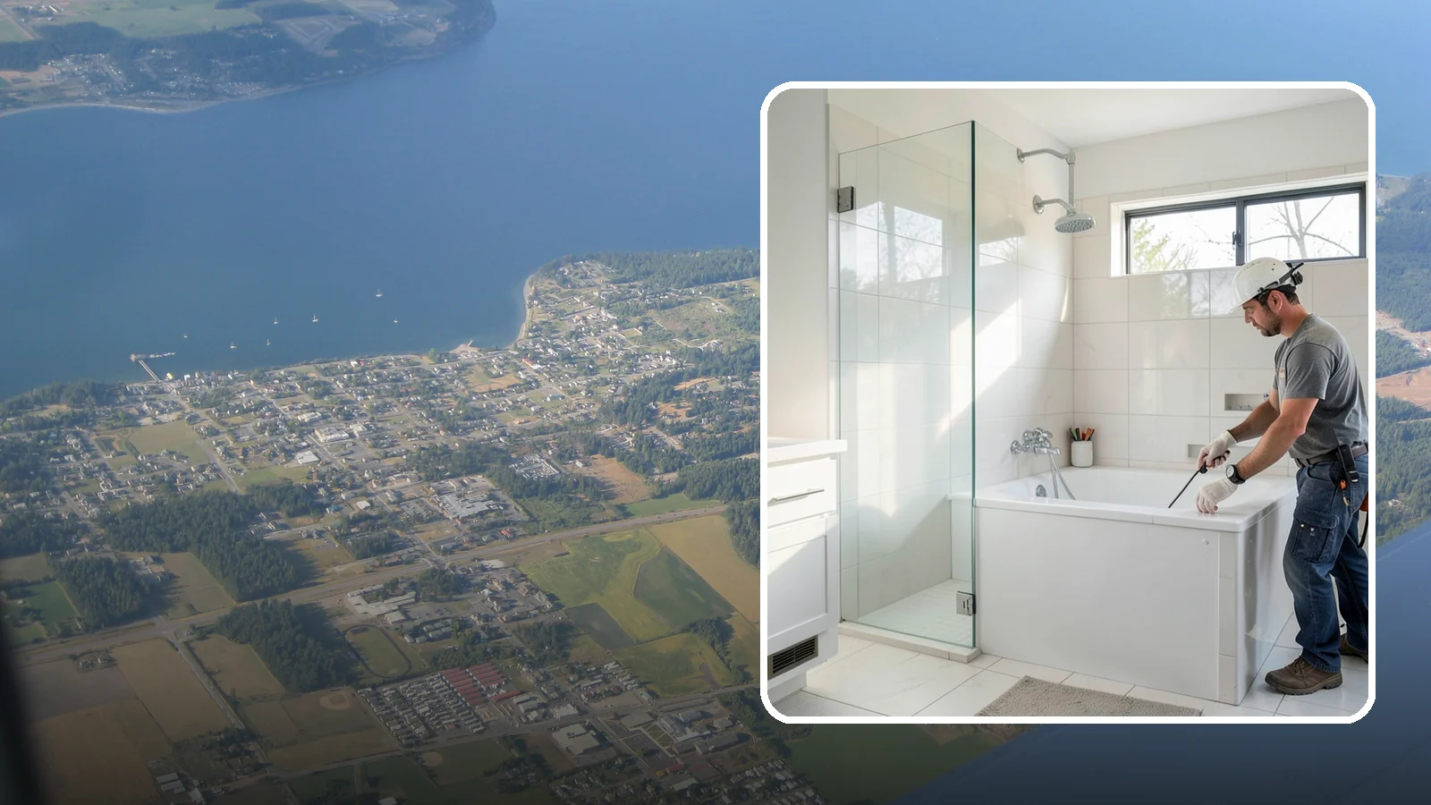 Bathtub Installation in Coupeville, Island County, WA - A bathtub installation sets a new tub with reliable plumbing and a clean, watertight surround.