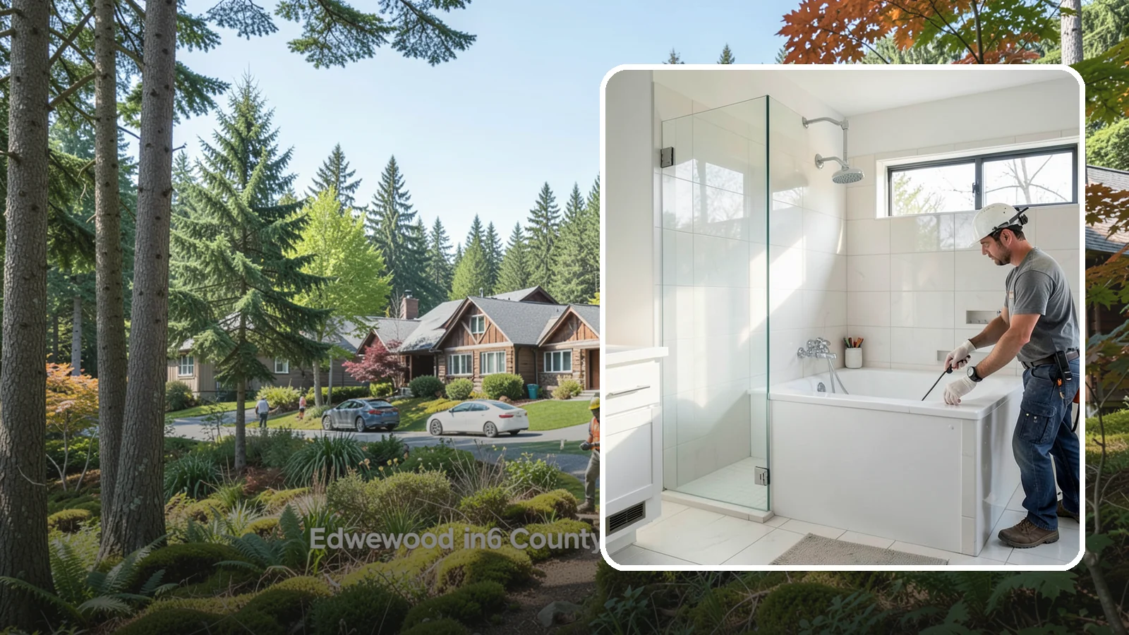 Bathtub Installation in Edgewood, Pierce County, WA - A bathtub installation sets a new tub with reliable plumbing and a clean, watertight surround.