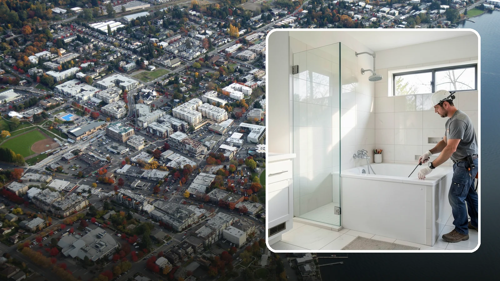 Bathtub Installation in Kirkland, King County, WA - A bathtub installation sets a new tub with reliable plumbing and a clean, watertight surround.
