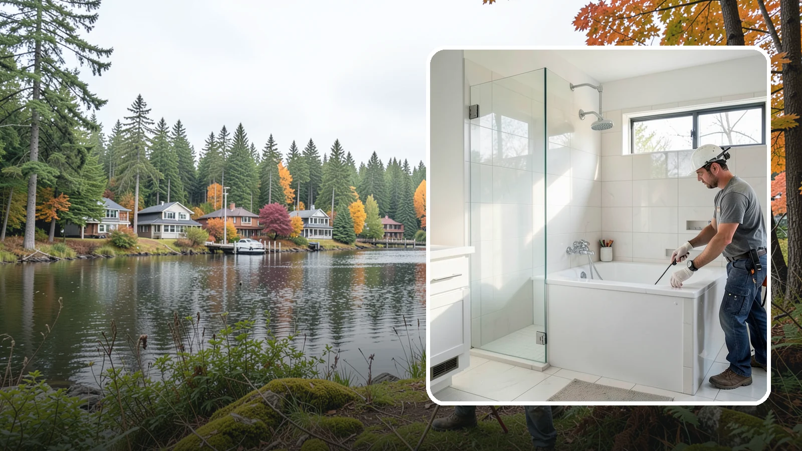 Bathtub Installation in La Conner, Skagit County, WA - A bathtub installation sets a new tub with reliable plumbing and a clean, watertight surround.