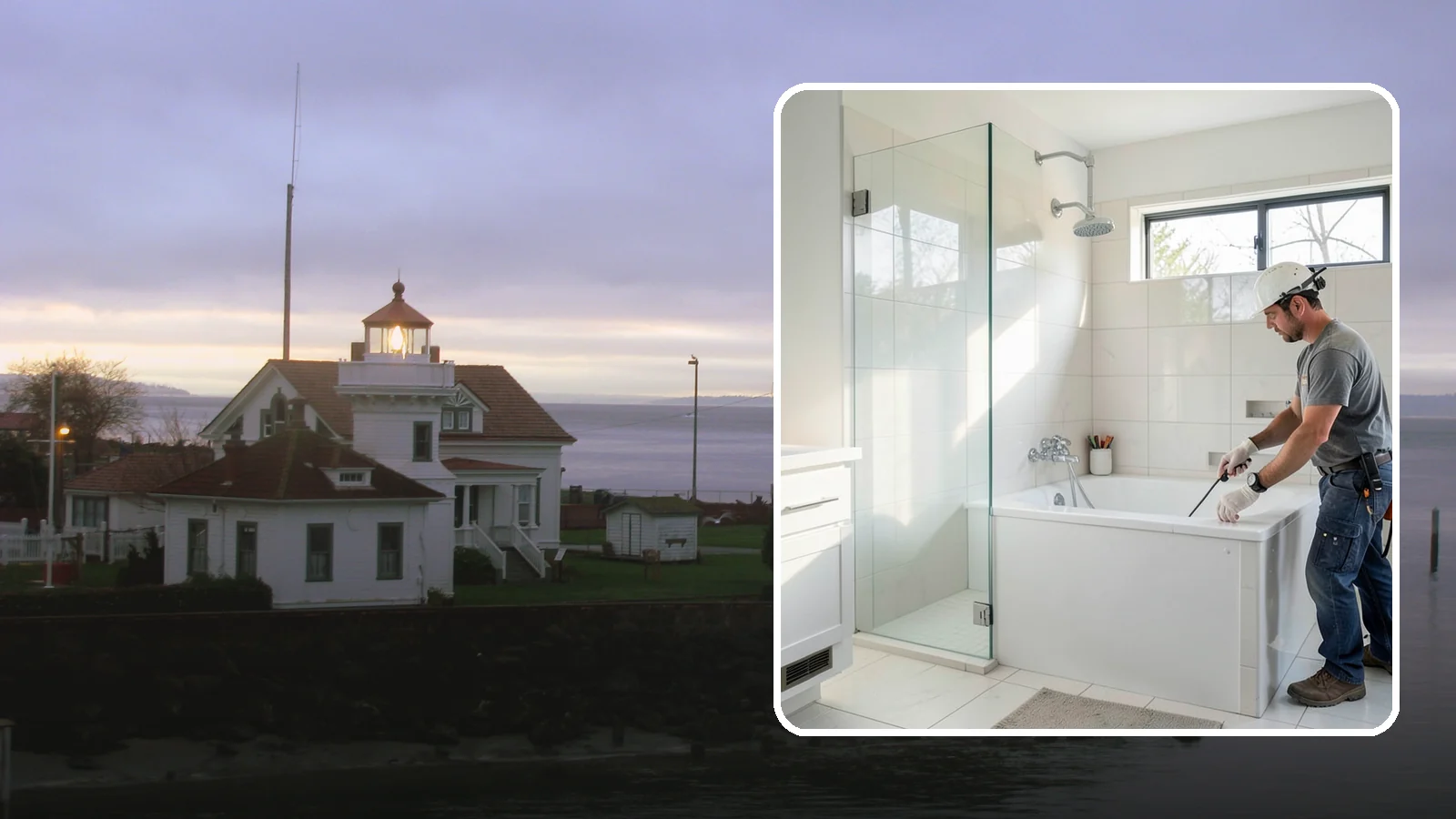 Bathtub Installation in Mukilteo, Snohomish County, WA - A bathtub installation sets a new tub with reliable plumbing and a clean, watertight surround.