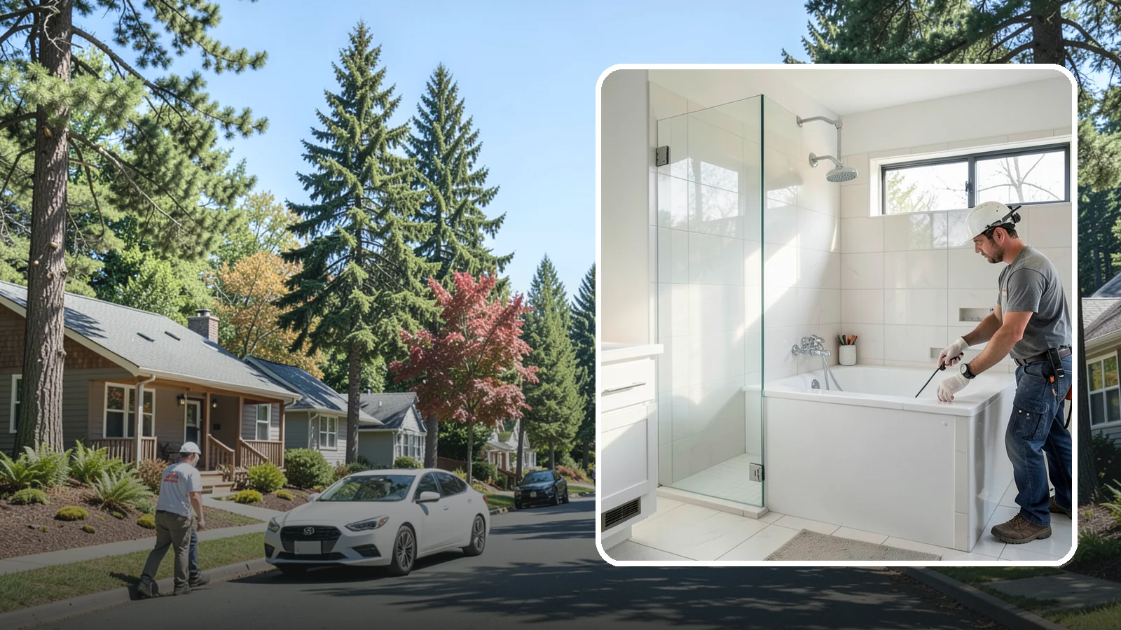 Bathtub Installation in Orting, Pierce County, WA - A bathtub installation sets a new tub with reliable plumbing and a clean, watertight surround.