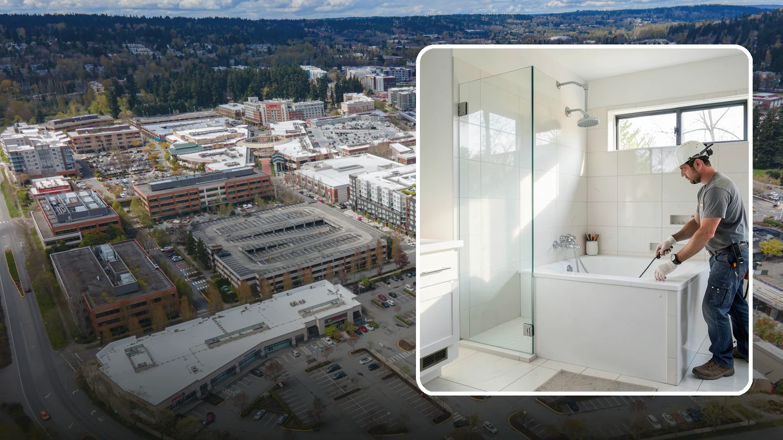 Bathtub Installation in Redmond, King County, WA - A bathtub installation sets a new tub with reliable plumbing and a clean, watertight surround.