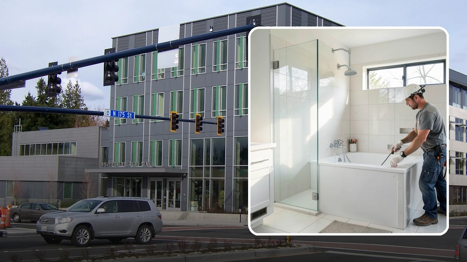 Bathtub Installation in Shoreline, King County, WA - A bathtub installation sets a new tub with reliable plumbing and a clean, watertight surround.