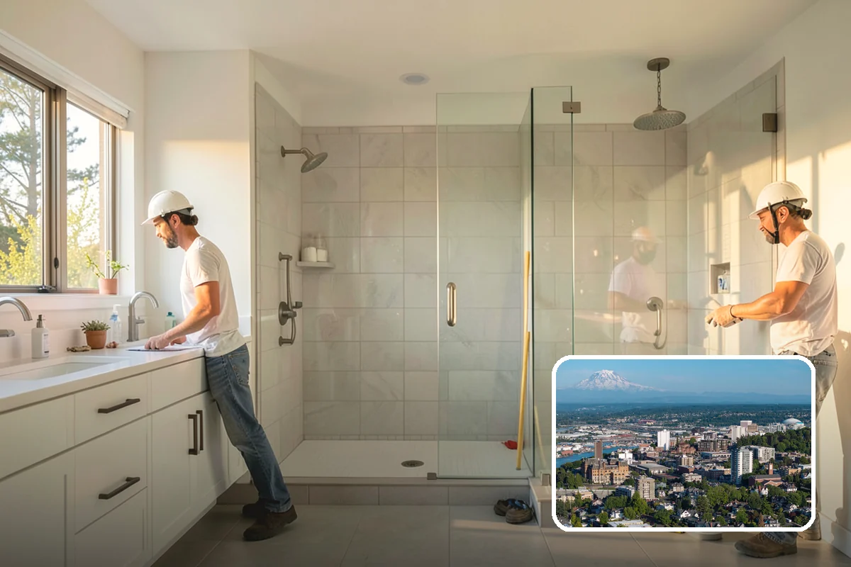 Bathtub Installation in Tacoma, Pierce County, WA - Provides a comfortable, family-friendly bathing option