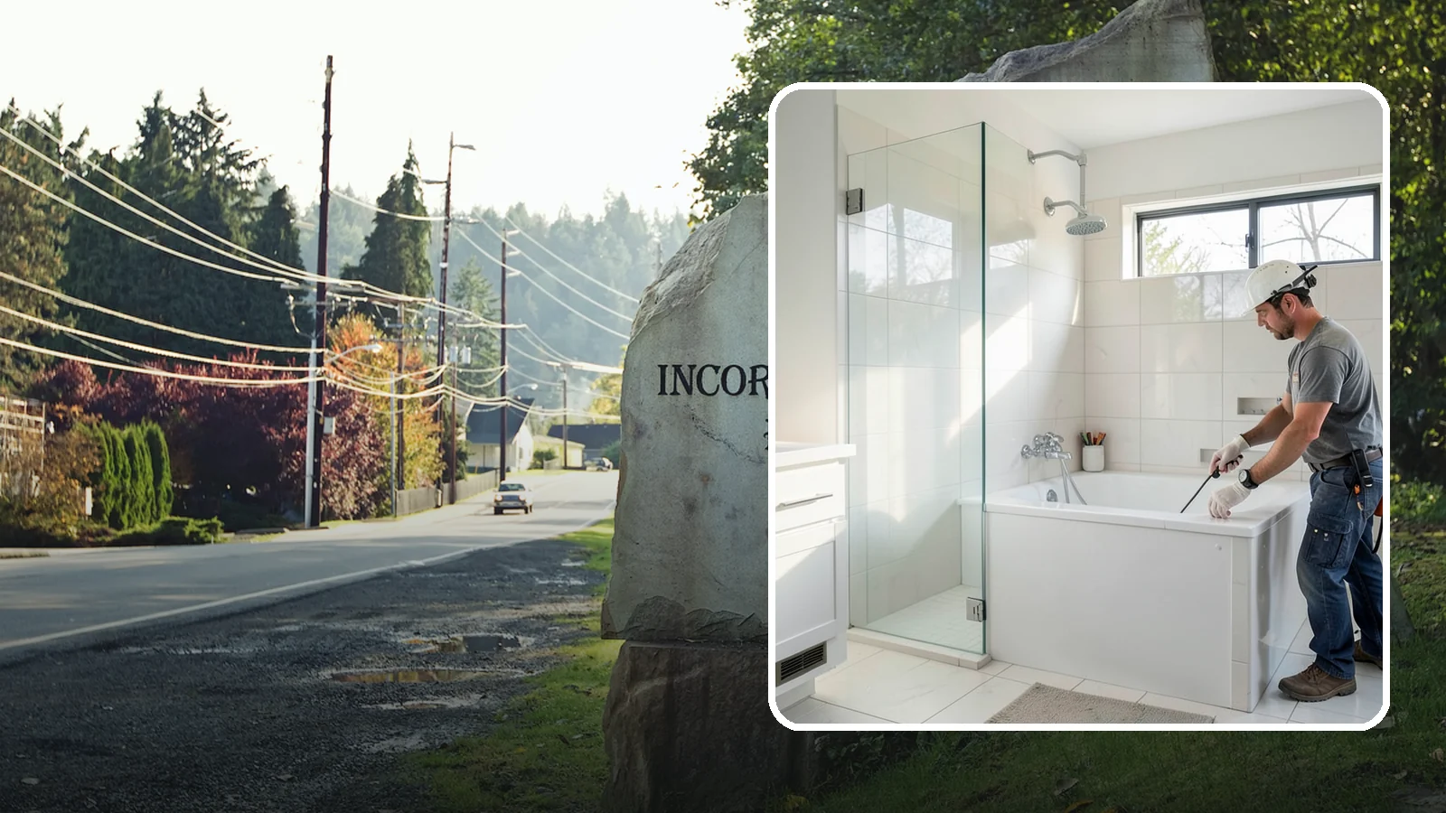Bathtub Installation in Wilkeson, Pierce County, WA - A bathtub installation sets a new tub with reliable plumbing and a clean, watertight surround.