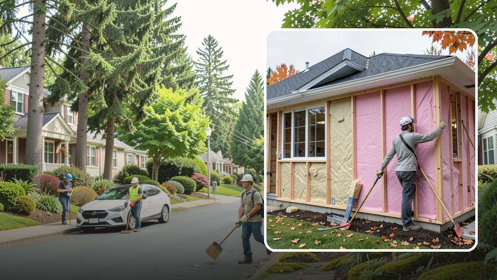 Batt Insulation in Beaux Arts Village, King County, WA - We install batt insulation in walls, floors, and ceilings for reliable, cost-effective thermal performance.