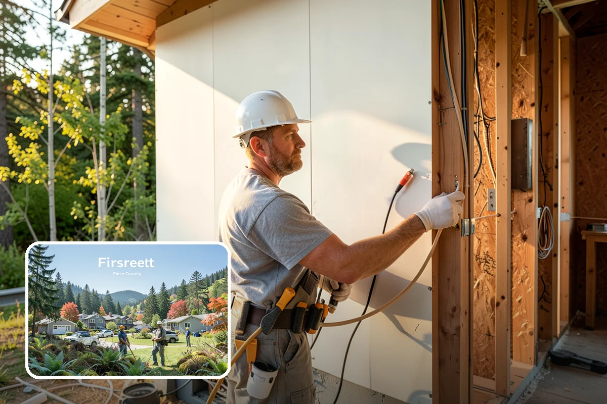 Battery Storage Installation in Fircrest, Pierce County, WA - Provides backup power during storm outages