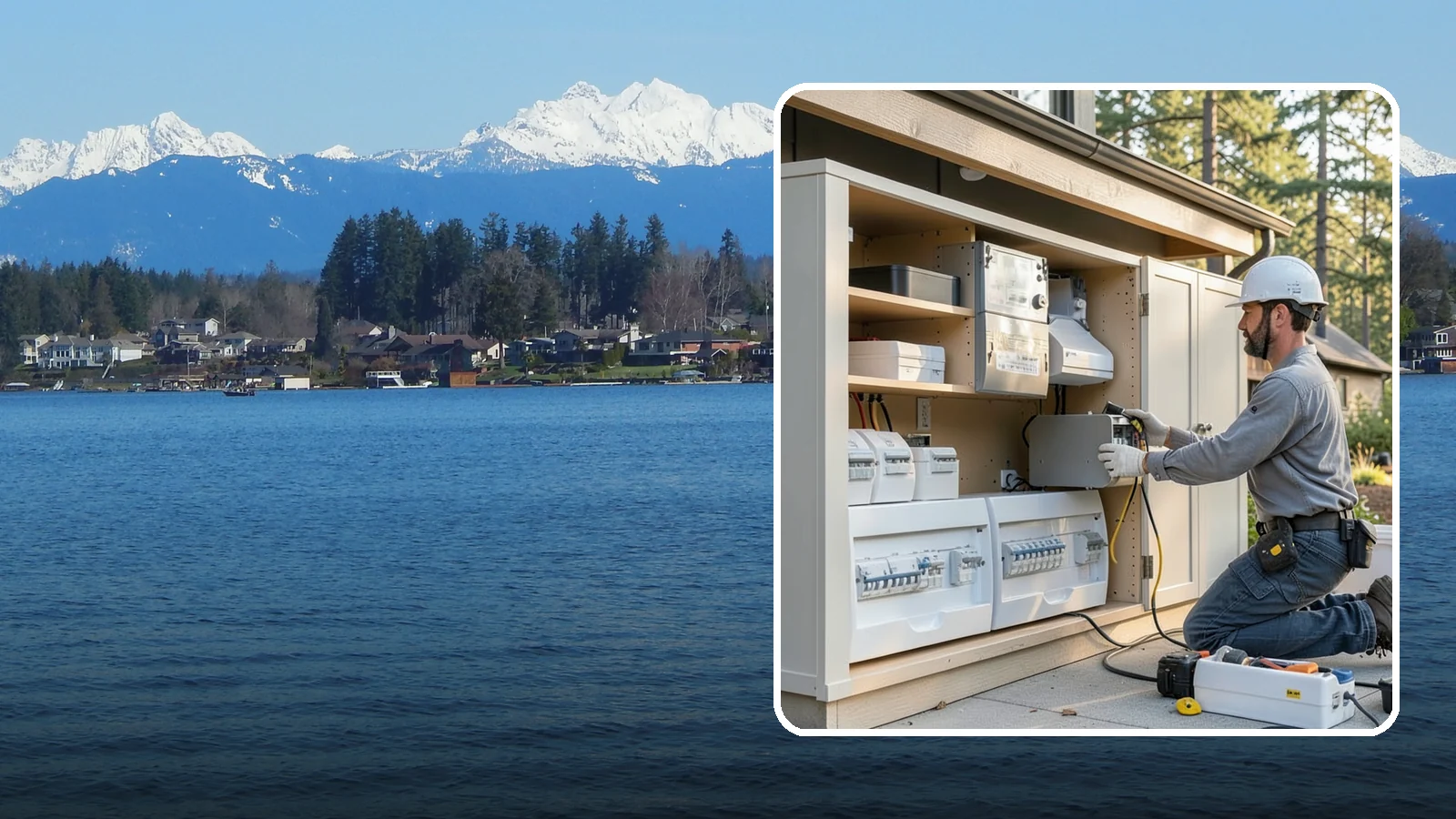 Battery Storage Installation in Lake Stevens, Snohomish County, WA - Home battery storage installation that keeps essentials running when the power goes out.