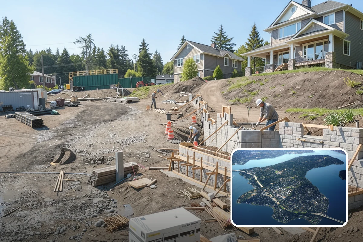 Battery Storage Installation in Mercer Island, King County, WA - Provides backup power during storm outages