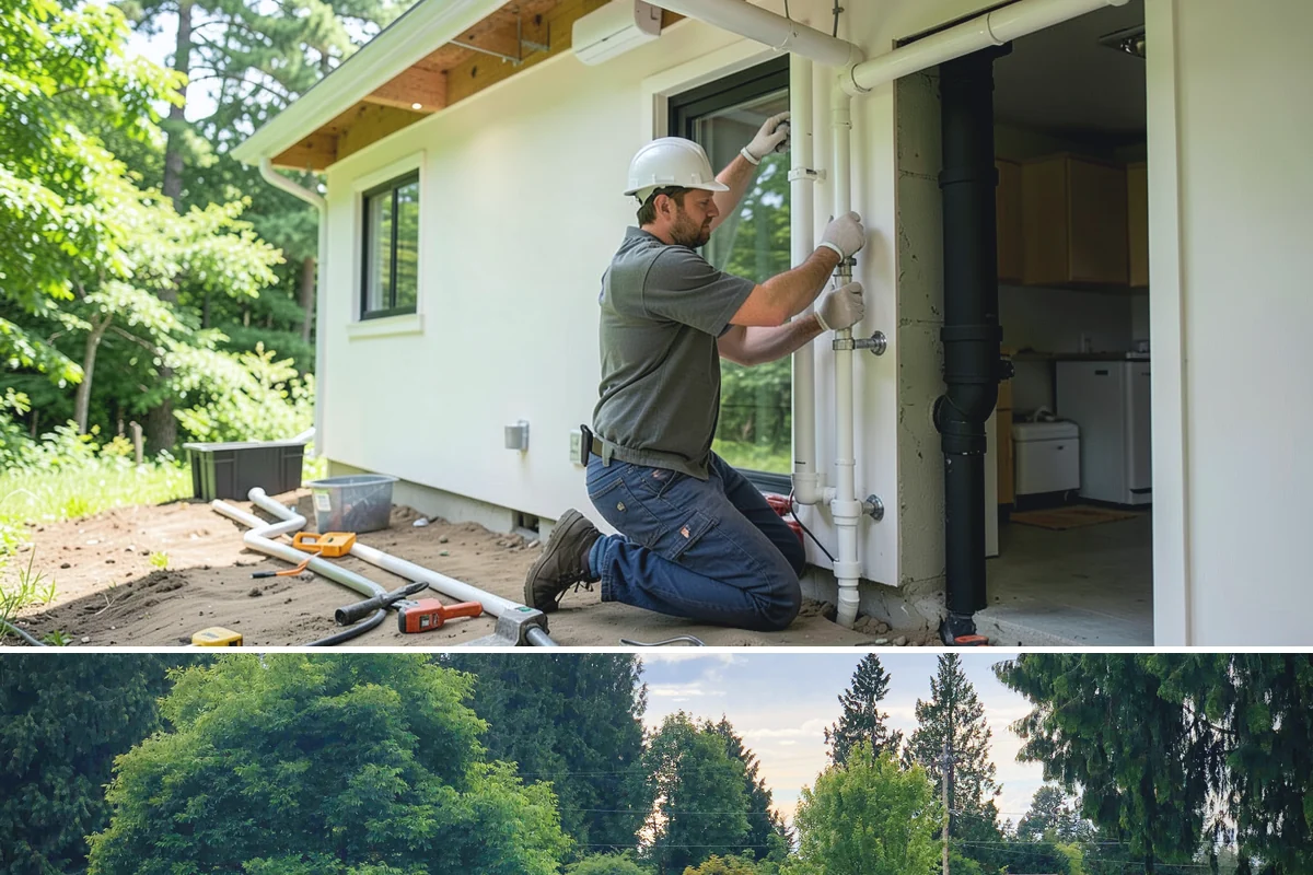 Bay Window Installation in Bonney Lake, Pierce County, WA - Because bay installations open the wall and add a small roof, we schedule them during drier spells to keep the structure...
