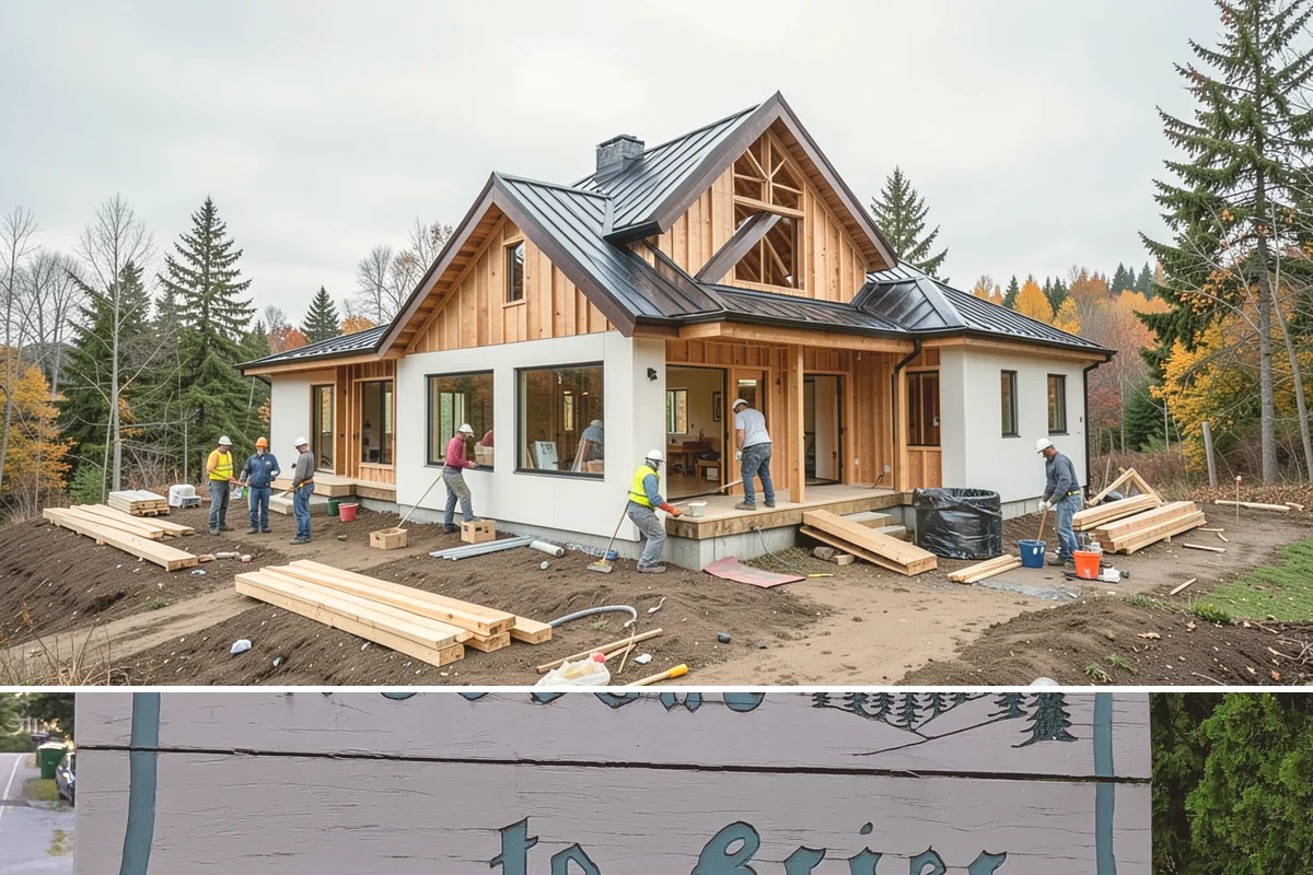 Bay Window Installation in Brier, Snohomish County, WA - Because bay installations open the wall and add a small roof, we schedule them during drier spells to keep the structure...