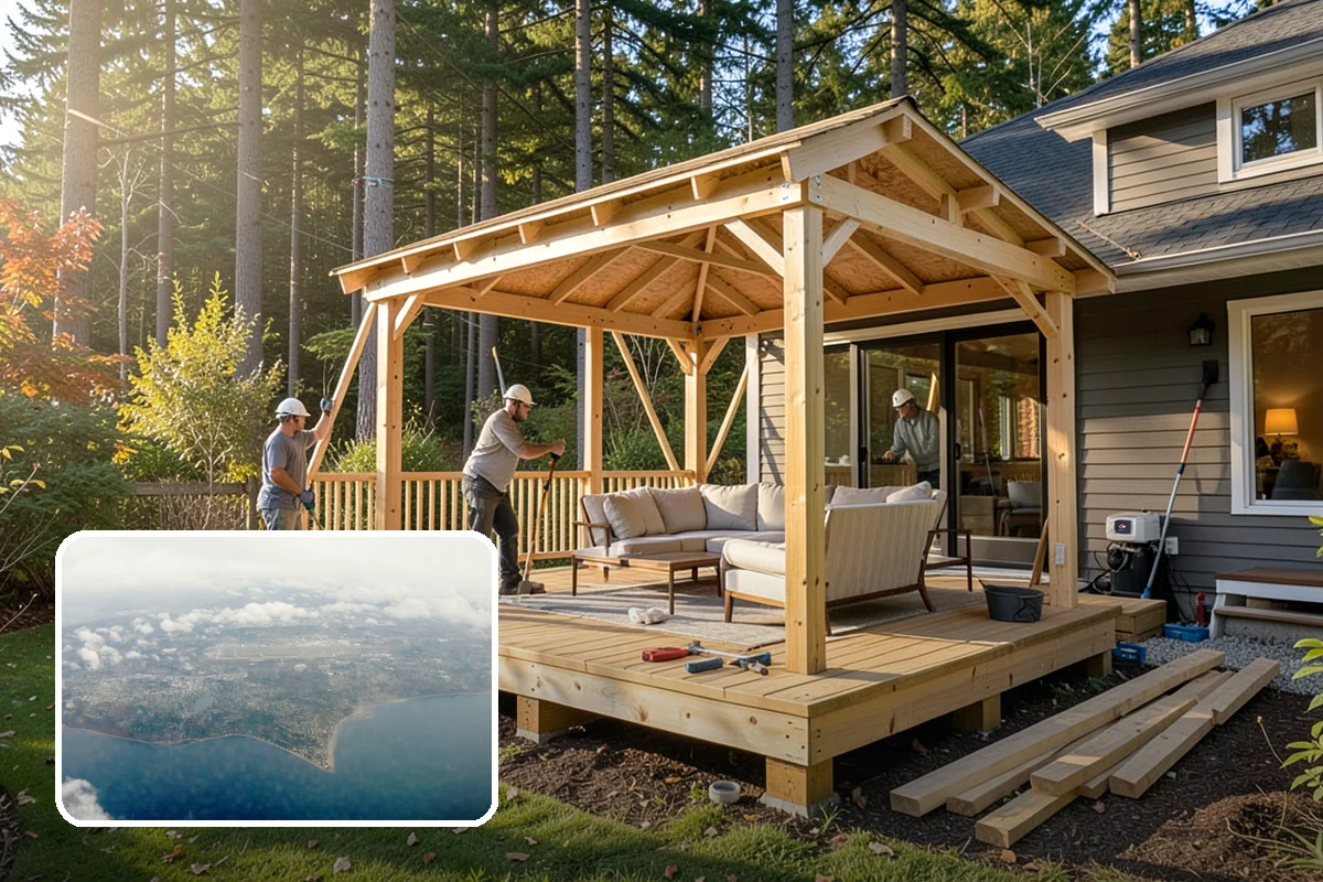 Bay Window Installation in Burien, King County, WA - Added interior space for seating or display