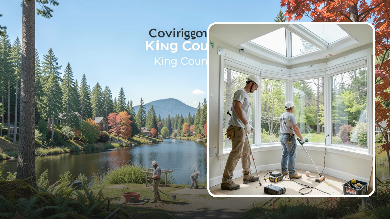 Bay Window Installation in Covington, King County, WA - Building out and installing bay windows that add space, light, and a bright focal point to your PNW home.