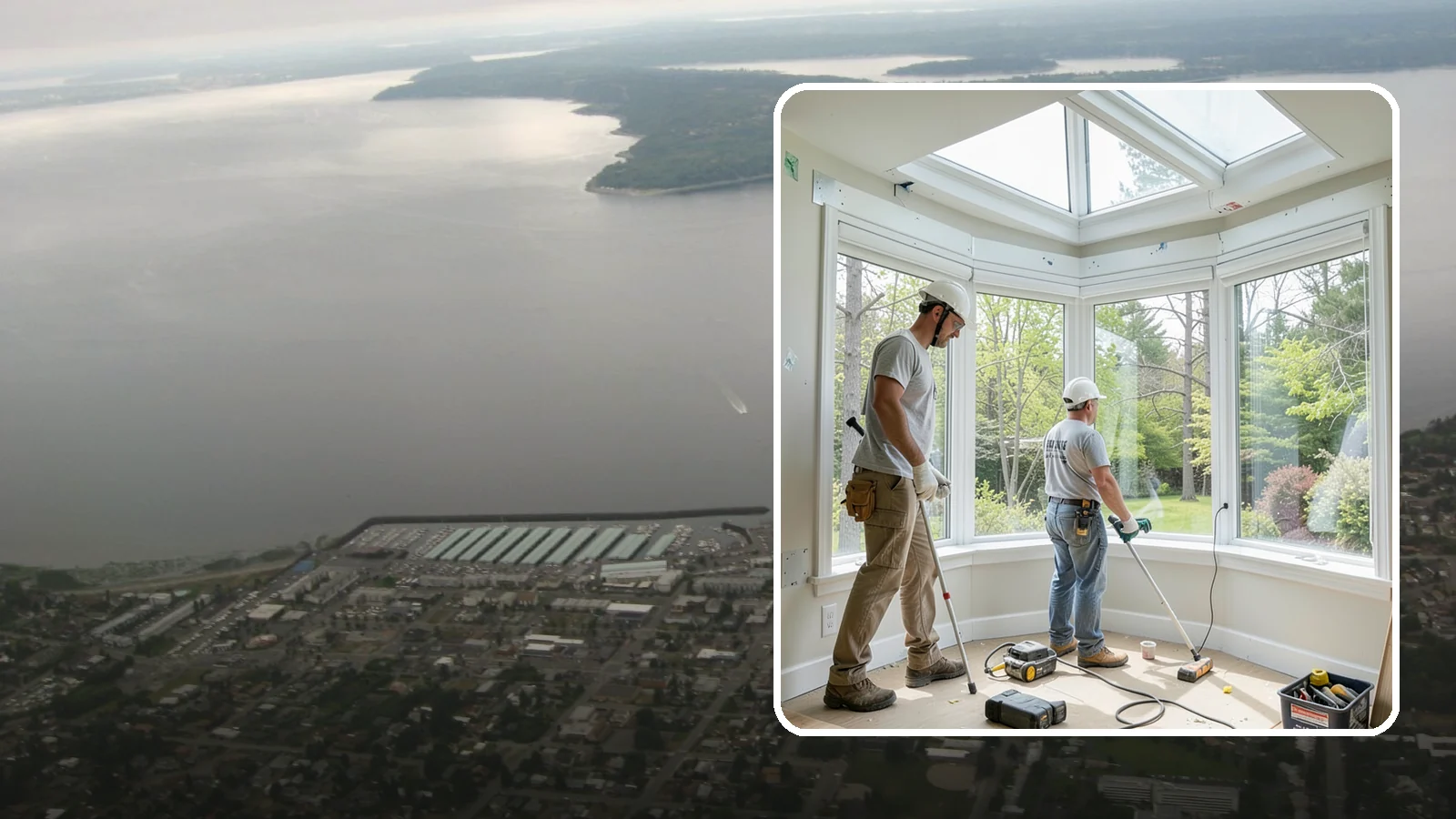 Bay Window Installation in Des Moines, King County, WA - Building out and installing bay windows that add space, light, and a bright focal point to your PNW home.