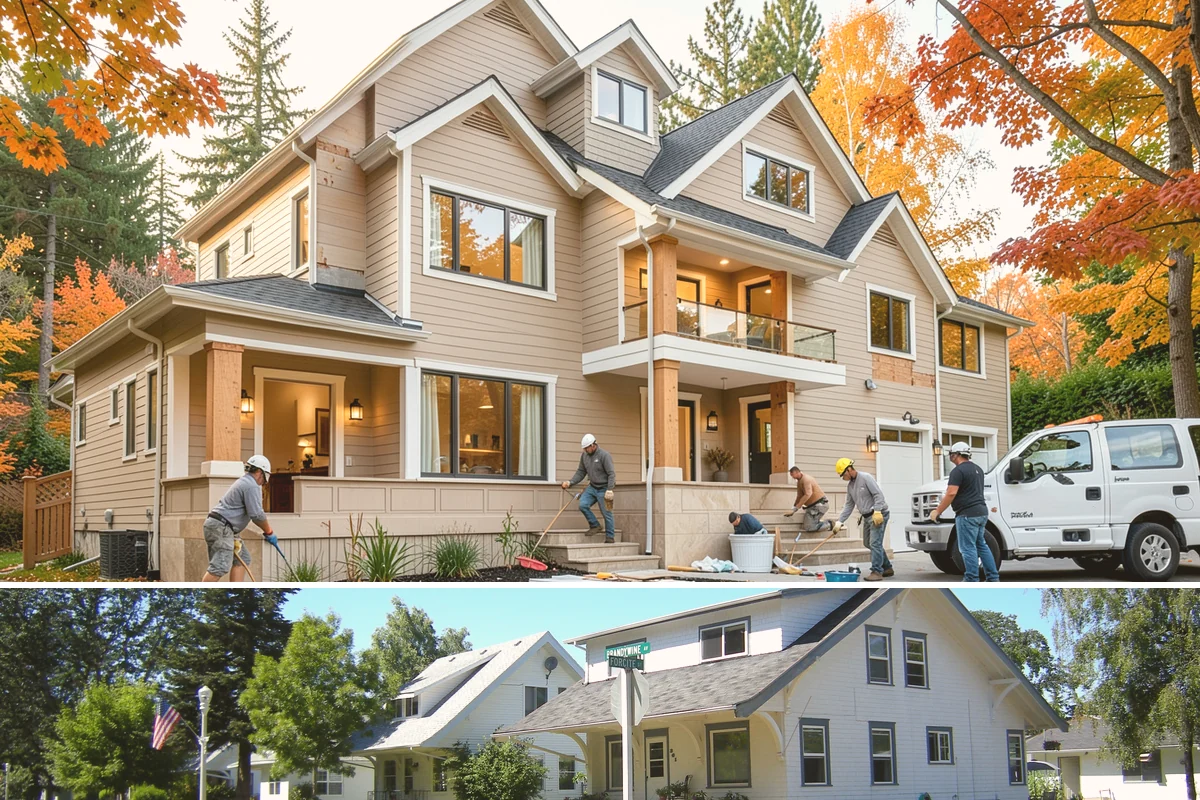 Bay Window Installation in DuPont, Pierce County, WA - Because bay installations open the wall and add a small roof, we schedule them during drier spells to keep the structure...