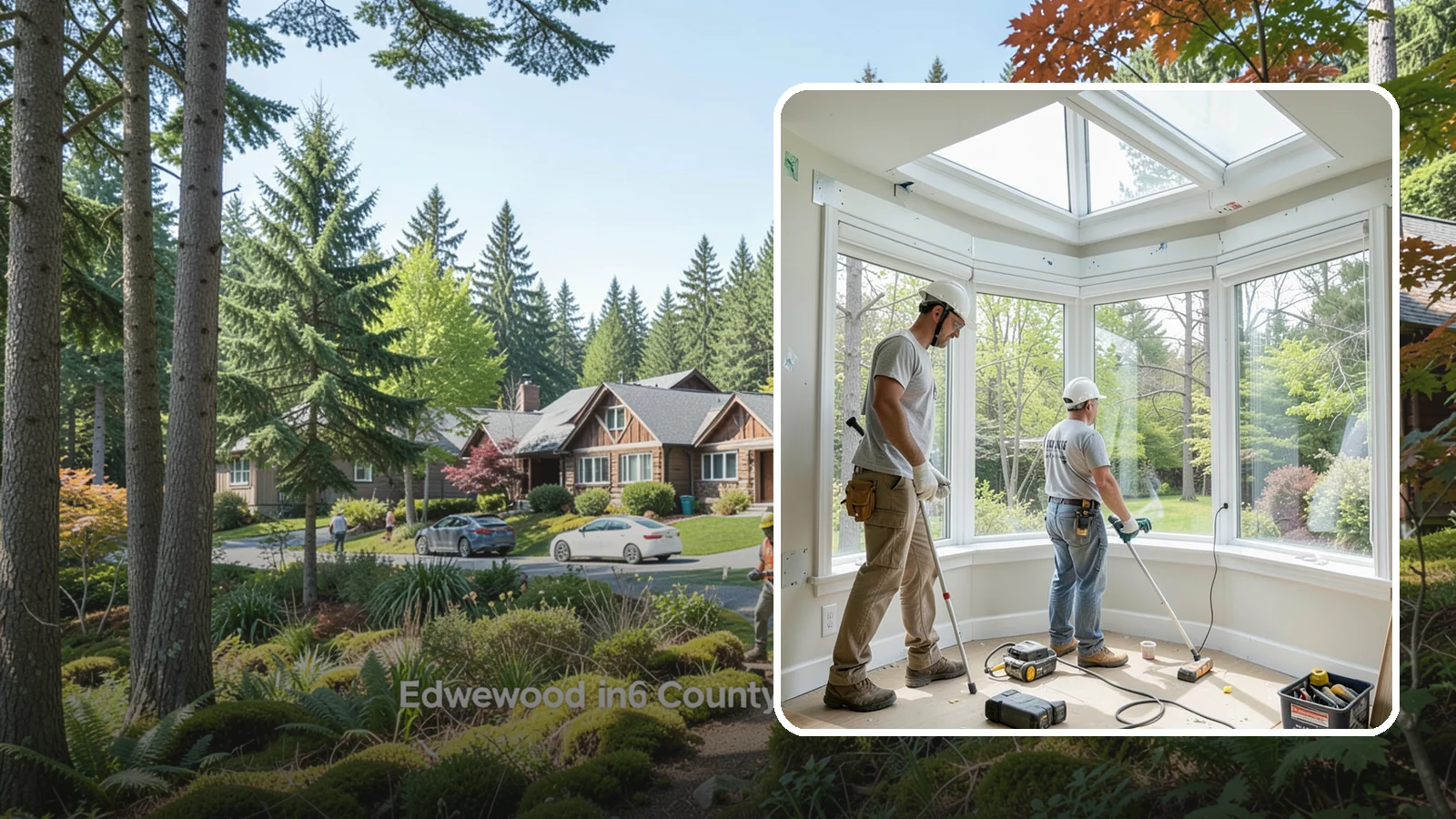 Bay Window Installation in Edgewood, Pierce County, WA - Building out and installing bay windows that add space, light, and a bright focal point to your PNW home.