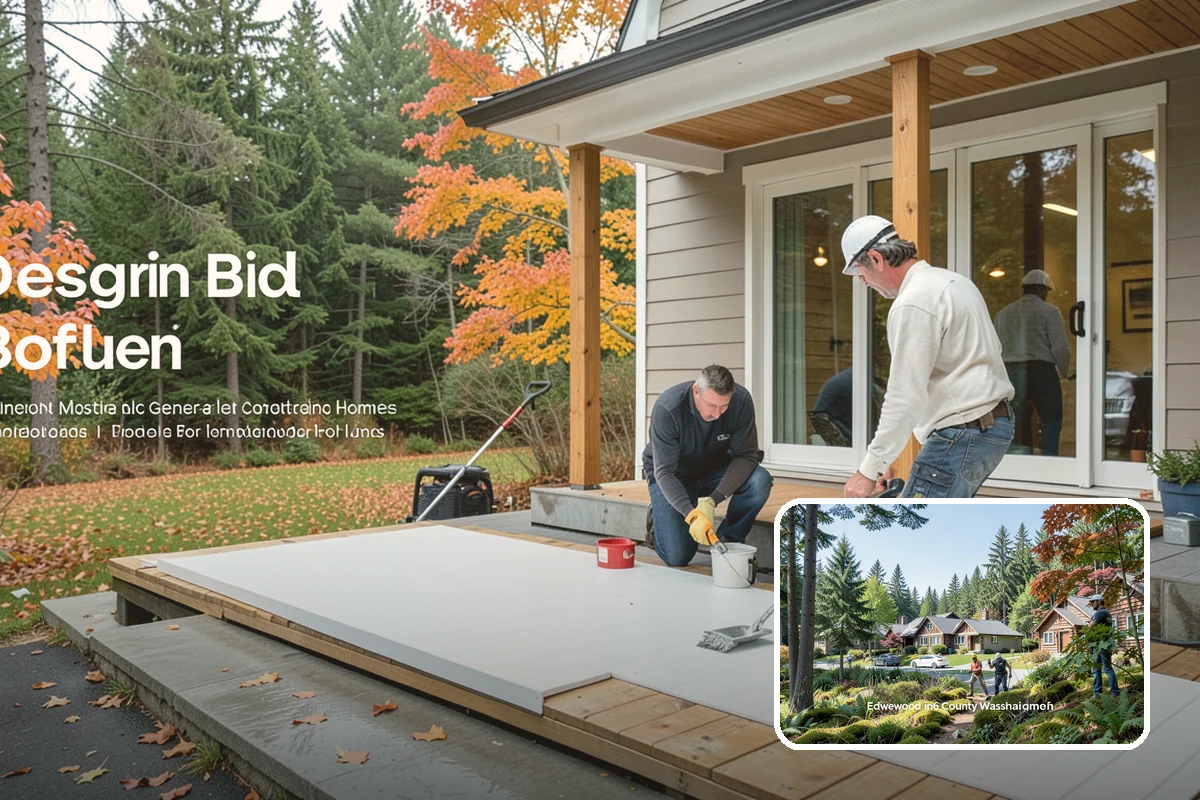 Bay Window Installation in Edgewood, Pierce County, WA - Added interior space for seating or display