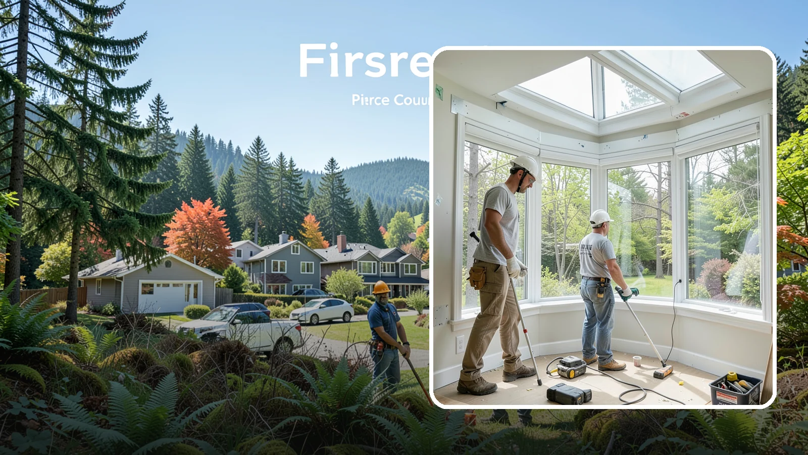Bay Window Installation in Fircrest, Pierce County, WA - Building out and installing bay windows that add space, light, and a bright focal point to your PNW home.