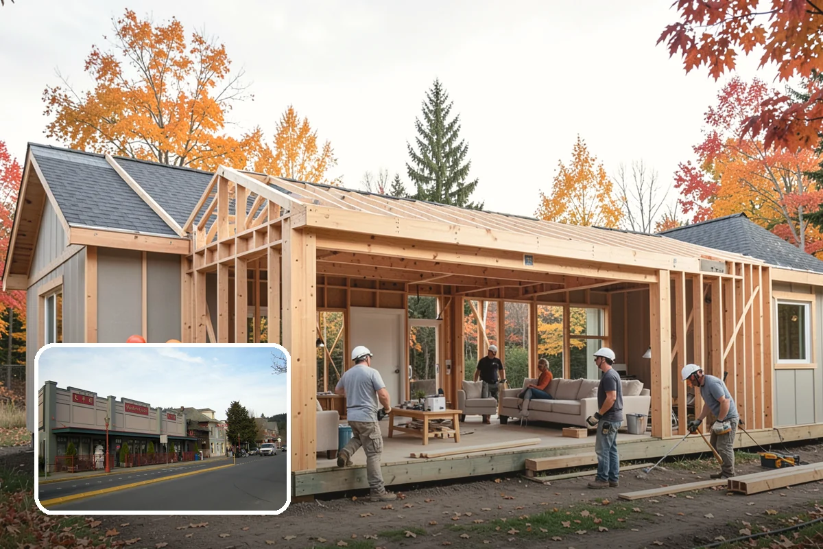 Bay Window Installation in Issaquah, King County, WA - Added interior space for seating or display
