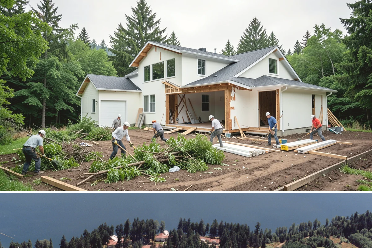 Bay Window Installation in Lakewood, Pierce County, WA - Because bay installations open the wall and add a small roof, we schedule them during drier spells to keep the structure...
