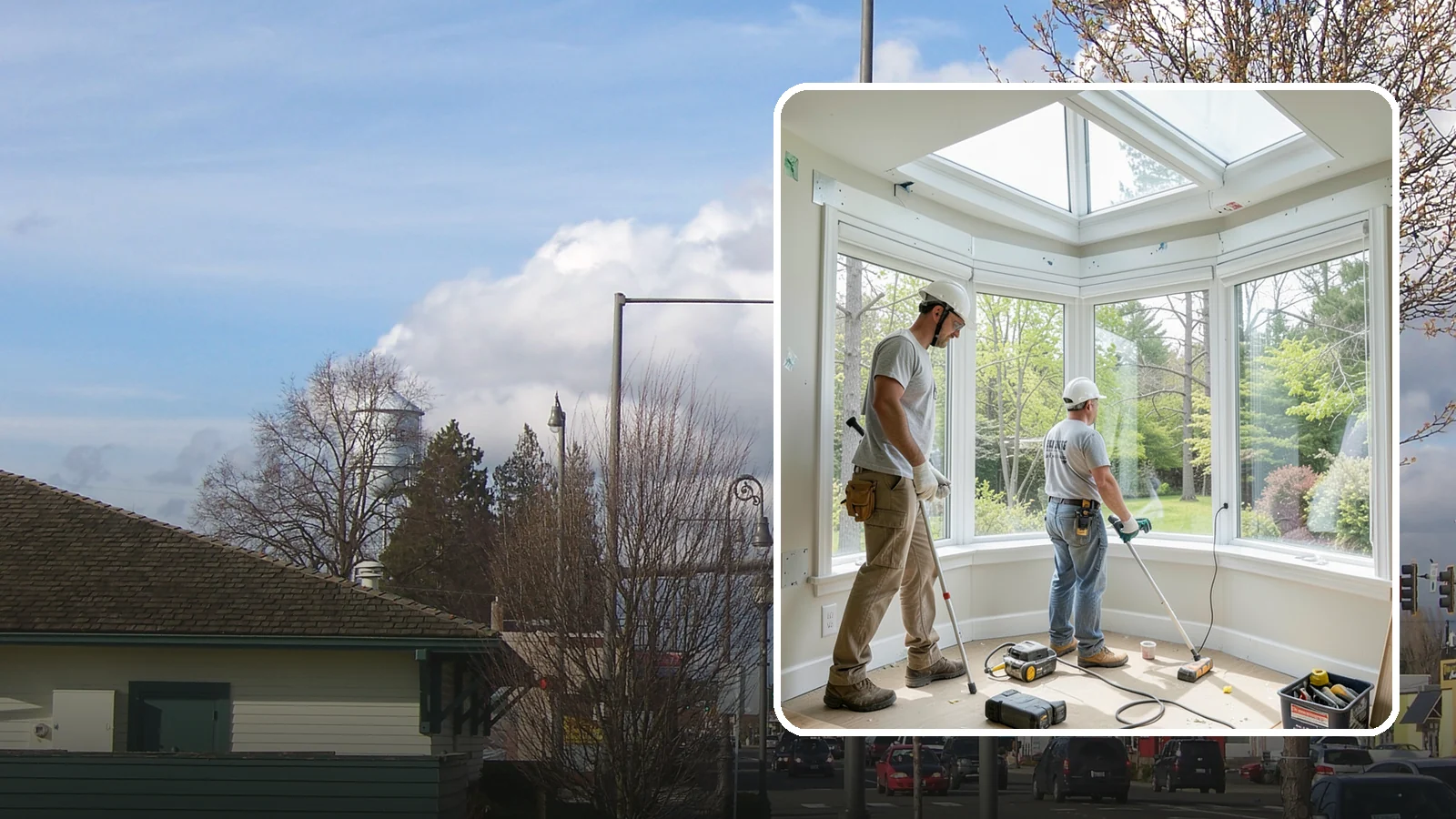 Bay Window Installation in Marysville, Snohomish County, WA - Building out and installing bay windows that add space, light, and a bright focal point to your PNW home.