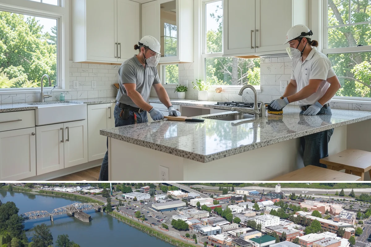 Bay Window Installation in Mount Vernon, Skagit County, WA - Because bay installations open the wall and add a small roof, we schedule them during drier spells to keep the structure...