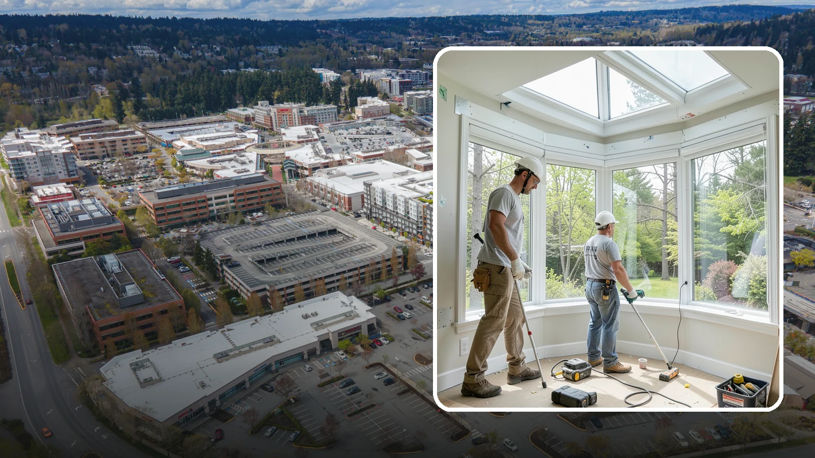 Bay Window Installation in Redmond, King County, WA - Building out and installing bay windows that add space, light, and a bright focal point to your PNW home.