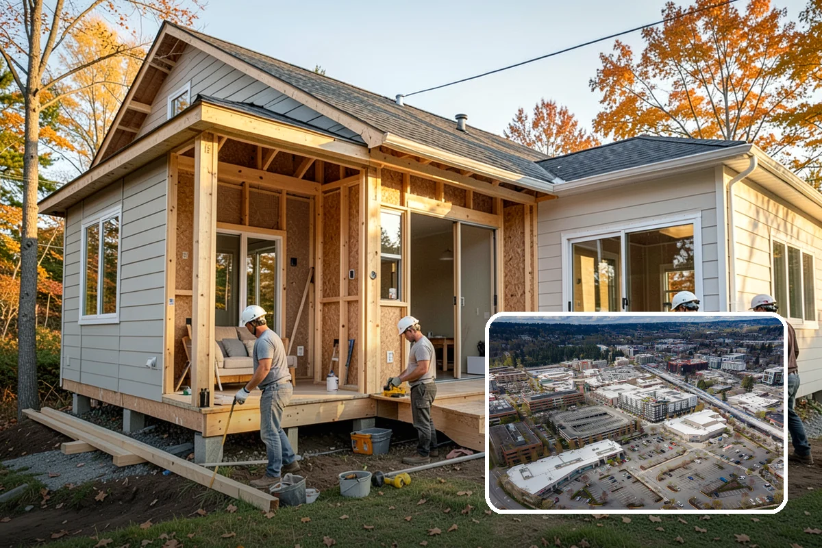 Bay Window Installation in Redmond, King County, WA - Added interior space for seating or display