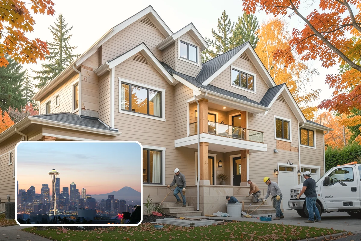 Bay Window Installation in Seattle, King County, WA - Added interior space for seating or display
