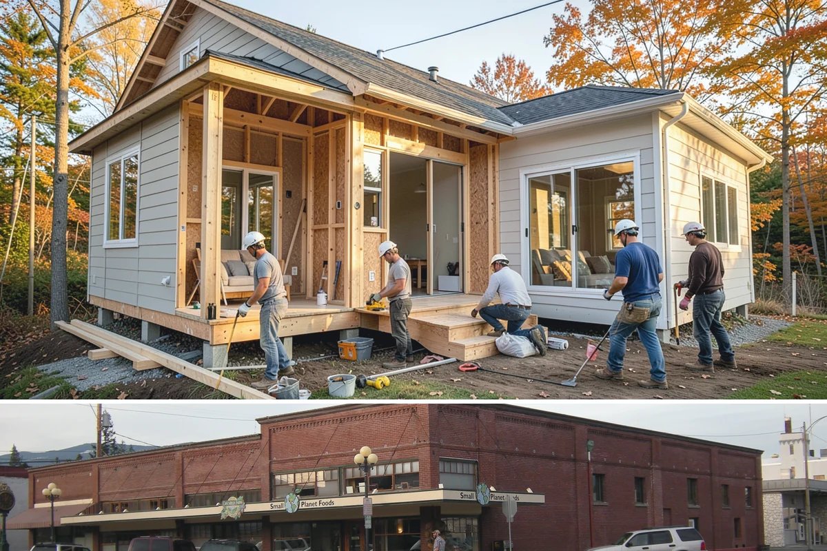 Bay Window Installation in Sedro-Woolley, Skagit County, WA - Because bay installations open the wall and add a small roof, we schedule them during drier spells to keep the structure...