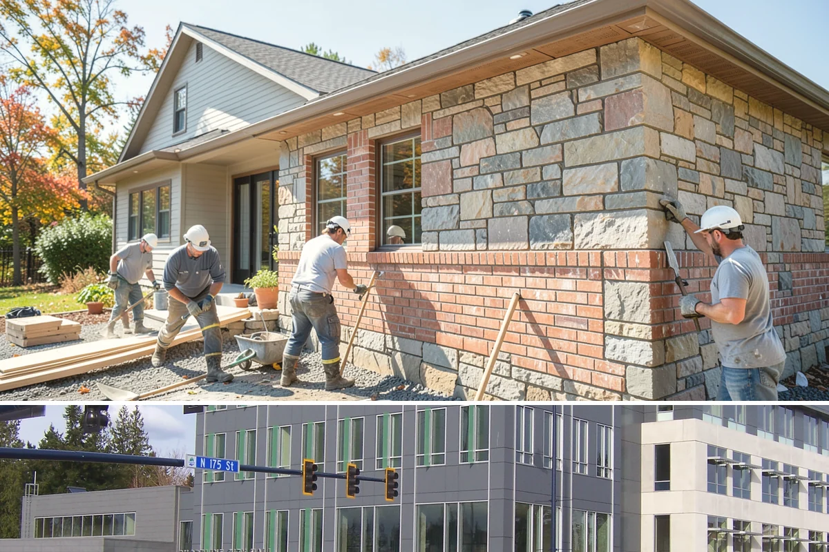 Bay Window Installation in Shoreline, King County, WA - Because bay installations open the wall and add a small roof, we schedule them during drier spells to keep the structure...