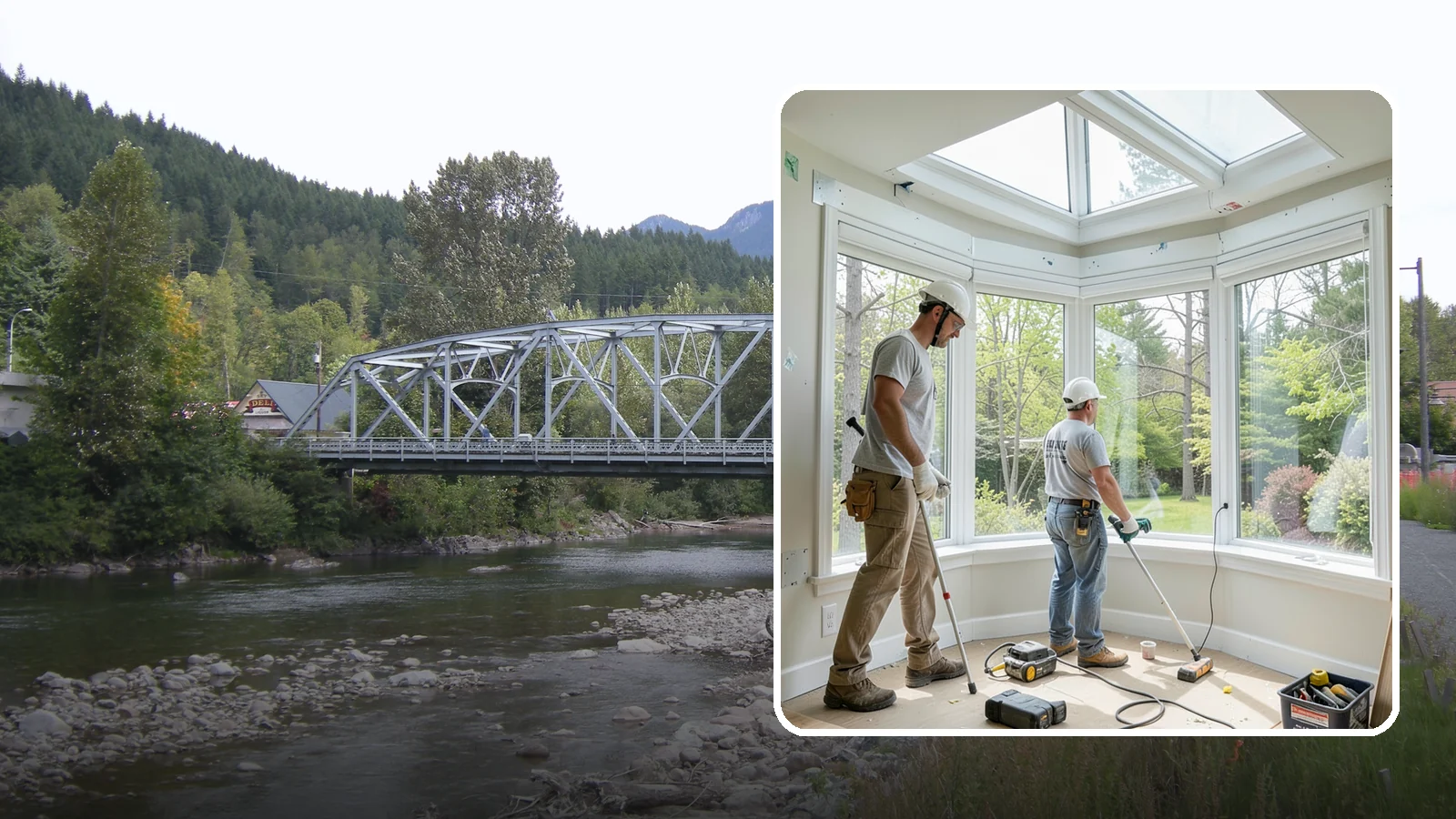 Bay Window Installation in Skykomish, King County, WA - Building out and installing bay windows that add space, light, and a bright focal point to your PNW home.