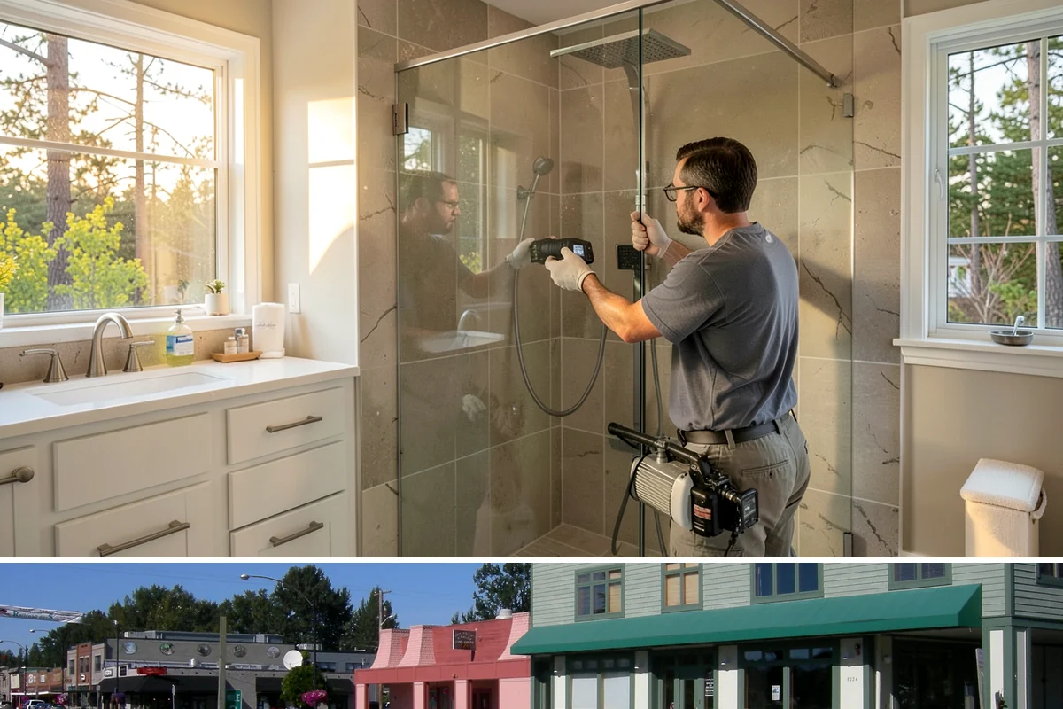 Bay Window Installation in Snoqualmie, King County, WA - Because bay installations open the wall and add a small roof, we schedule them during drier spells to keep the structure...