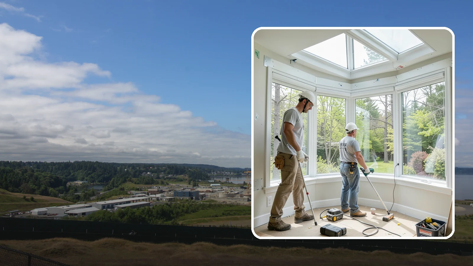 Bay Window Installation in University Place, Pierce County, WA - Building out and installing bay windows that add space, light, and a bright focal point to your PNW home.