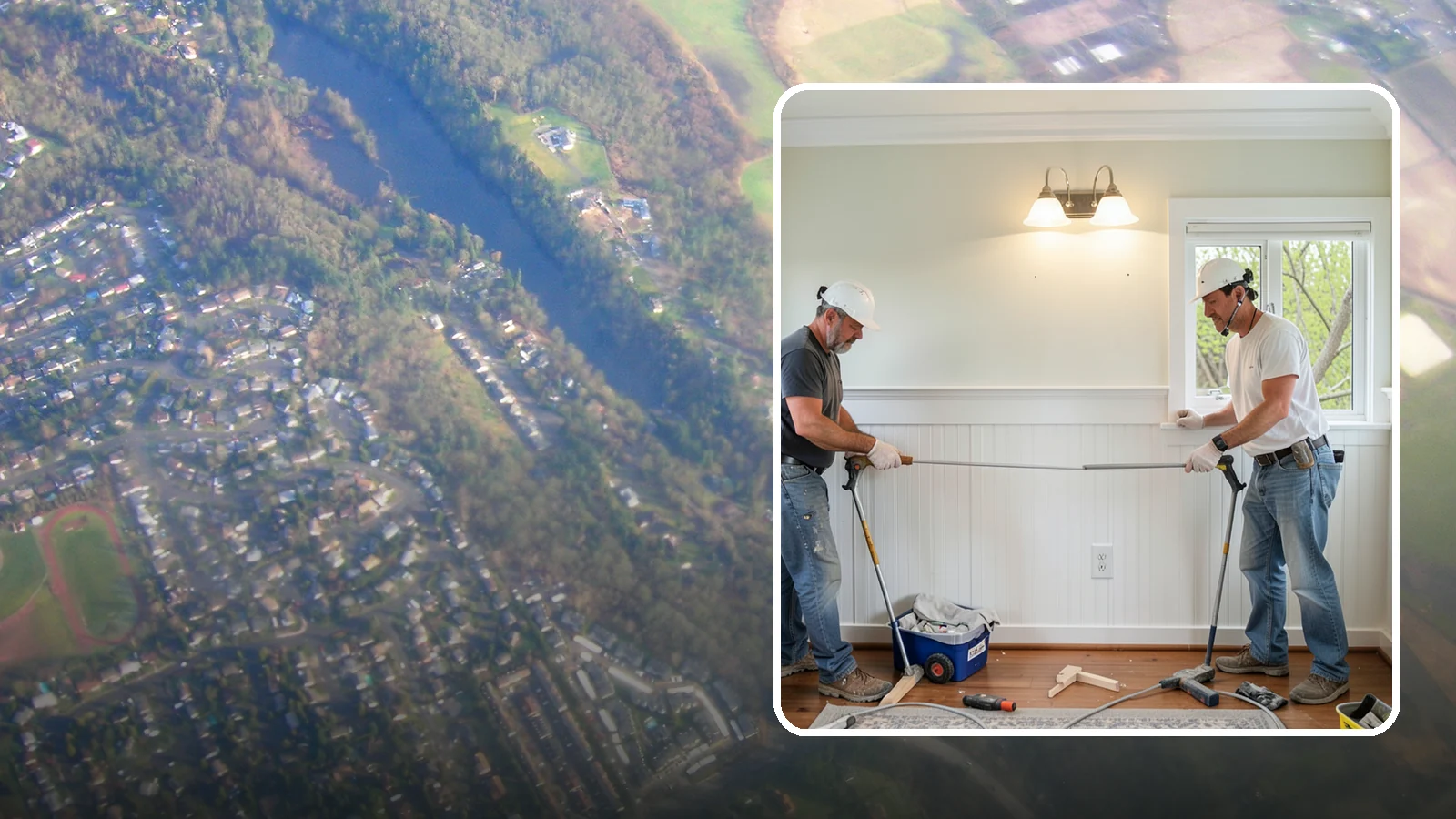 Beadboard Installation in Algona, King County, WA - Charming beadboard installation that adds cottage-style texture to walls, ceilings, and wainscot panels.