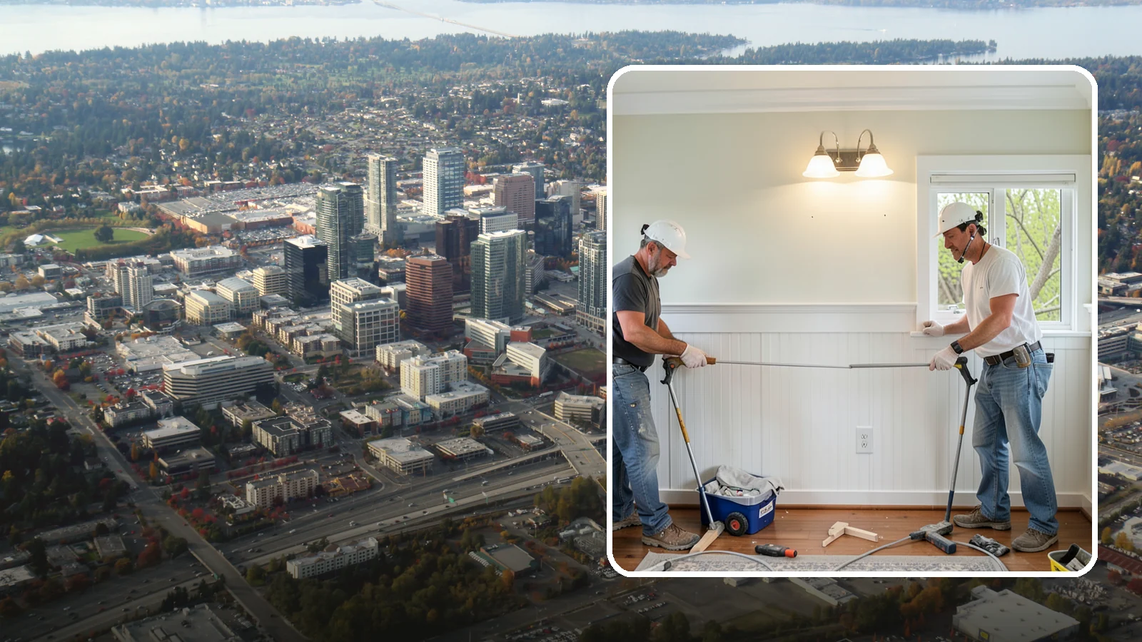 Beadboard Installation in Bellevue, King County, WA - Charming beadboard installation that adds cottage-style texture to walls, ceilings, and wainscot panels.
