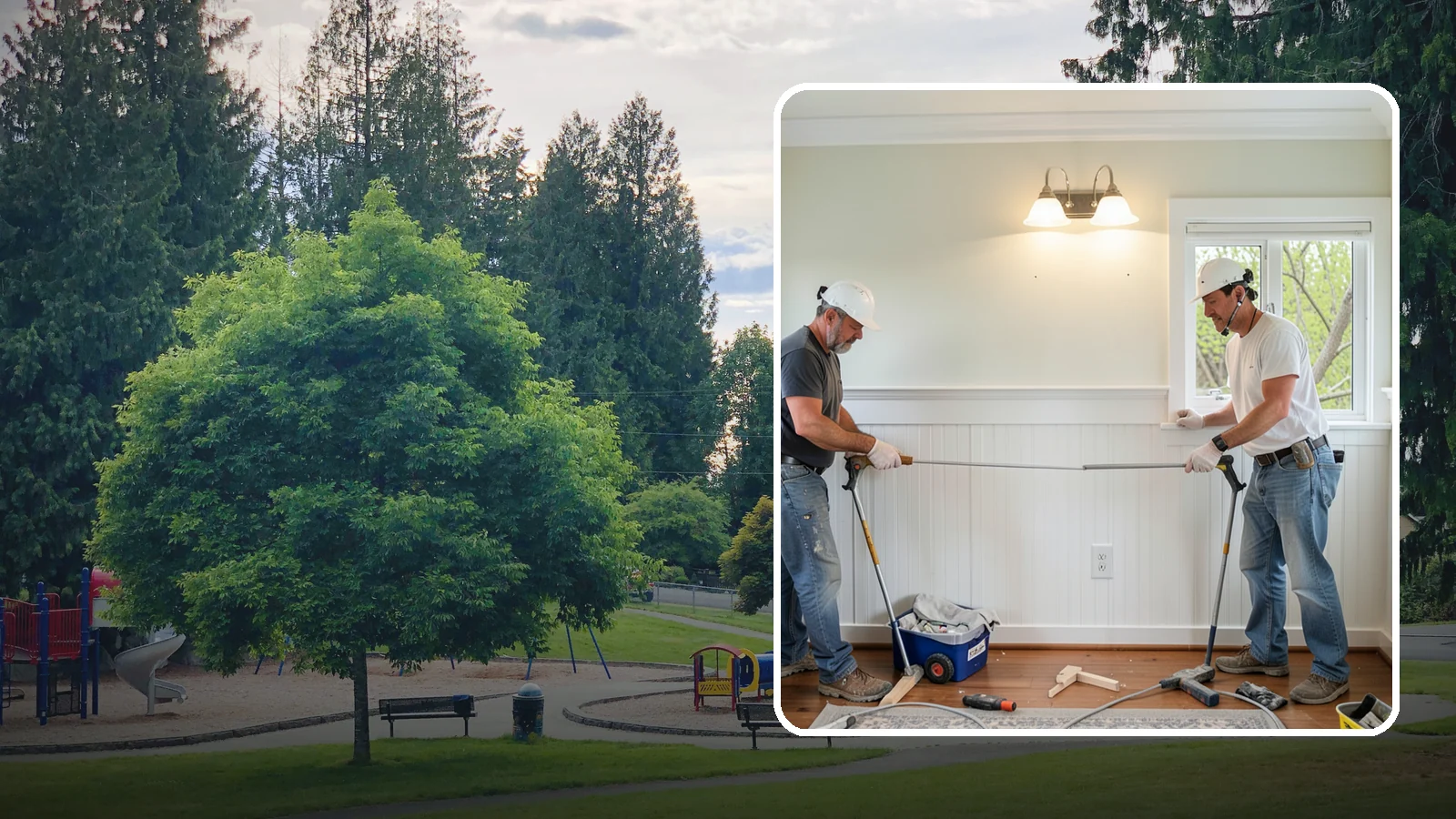 Beadboard Installation in Bonney Lake, Pierce County, WA - Charming beadboard installation that adds cottage-style texture to walls, ceilings, and wainscot panels.