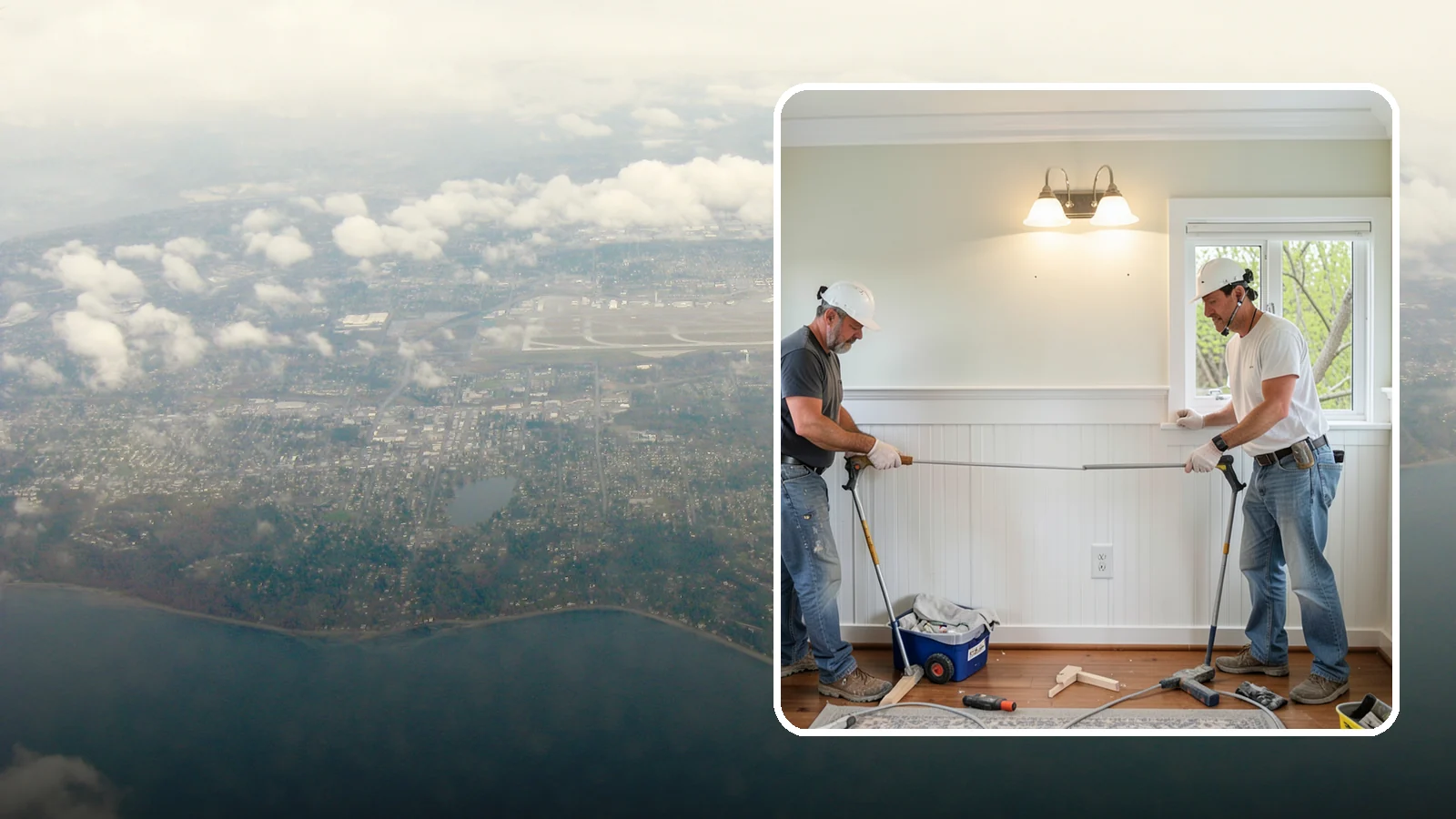 Beadboard Installation in Burien, King County, WA - Charming beadboard installation that adds cottage-style texture to walls, ceilings, and wainscot panels.
